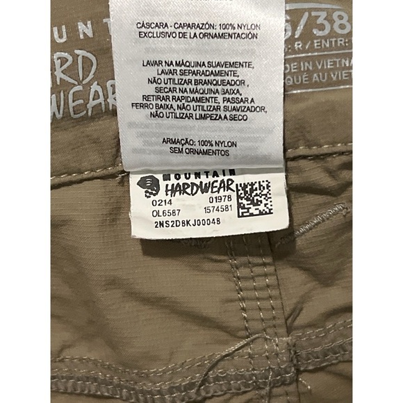 Mountain Hardwear Pants Women’s 6 Tan Mirada Convertible Hiking Outdoor Travel - Picture 14 of 14